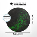 Grungy Green and Black Wood Surface// WaterProof Rubber Foam Backed Anti-Slip Mouse Pad for Home Work Office or Gaming Computer Desk