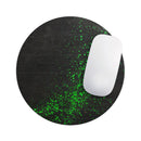 Grungy Green and Black Wood Surface// WaterProof Rubber Foam Backed Anti-Slip Mouse Pad for Home Work Office or Gaming Computer Desk