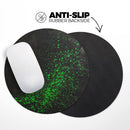 Grungy Green and Black Wood Surface// WaterProof Rubber Foam Backed Anti-Slip Mouse Pad for Home Work Office or Gaming Computer Desk