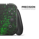 Grungy Green and Black Wood Surface // Skin Decal Wrap Kit for Nintendo Switch Console & Dock, Joy-Cons, Pro Controller, Lite, 3DS XL, 2DS XL, DSi, or Wii - Vinyl Skin Wrap for Nintendo Switch 2, OLED, Lite, Pro Controller, Wii & Classic Handhelds