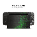 Grungy Green and Black Wood Surface // Skin Decal Wrap Kit for Nintendo Switch Console & Dock, Joy-Cons, Pro Controller, Lite, 3DS XL, 2DS XL, DSi, or Wii - Vinyl Skin Wrap for Nintendo Switch 2, OLED, Lite, Pro Controller, Wii & Classic Handhelds