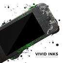 Grungy Green and Black Wood Surface // Skin Decal Wrap Kit for Nintendo Switch Console & Dock, Joy-Cons, Pro Controller, Lite, 3DS XL, 2DS XL, DSi, or Wii - Vinyl Skin Wrap for Nintendo Switch 2, OLED, Lite, Pro Controller, Wii & Classic Handhelds