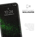 Grungy Green and Black Wood Surface // Skin-Kit compatible with the Apple iPhone 14, 13, 12, 12 Pro Max, 12 Mini, 11 Pro, SE, X/XS + (All iPhones Available)