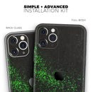 Grungy Green and Black Wood Surface - Protective Skin Wrap & Decal – Compatible with iPhone SE to iPhone 17 Pro Max (All Models)