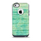 Grungy Horizontal Green Lines Skin for the iPhone 5c OtterBox Commuter Case
