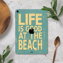 Grungy Life Is Good At The Beach - Full Body Skin Decal for the Apple iPad Pro 12.9", 11", 10.5", 9.7", Air or Mini (All Models Available)