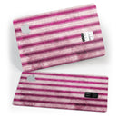Grungy Magenta and Pink Vertical Stripes - Premium Protective Decal Skin-Kit for the Apple Credit Card