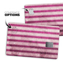 Grungy Magenta and Pink Vertical Stripes - Premium Protective Decal Skin-Kit for the Apple Credit Card