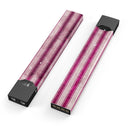 Grungy Magenta and Pink Vertical Stripes - Premium Decal Protective Skin-Wrap Sticker compatible with the Juul Labs vaping device