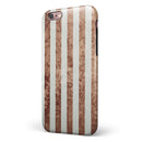 Grungy Mud Puddle Veritcal Stripes iPhone 6/6s or 6/6s Plus 2-Piece Hybrid INK-Fuzed Case