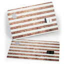 Grungy Mud Puddle Veritcal Stripes - Premium Protective Decal Skin-Kit for the Apple Credit Card