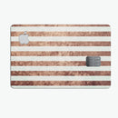 Grungy Mud Puddle Veritcal Stripes - Premium Protective Decal Skin-Kit for the Apple Credit Card