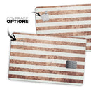 Grungy Mud Puddle Veritcal Stripes - Premium Protective Decal Skin-Kit for the Apple Credit Card