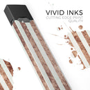 Grungy Mud Puddle Veritcal Stripes - Premium Decal Protective Skin-Wrap Sticker compatible with the Juul Labs vaping device