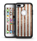 Grungy Mud Puddle Veritcal Stripes - iPhone 7 or 7 Plus Commuter Case Skin Kit