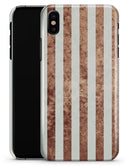 Grungy Mud Puddle Veritcal Stripes - iPhone X Clipit Case