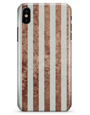 Grungy Mud Puddle Veritcal Stripes - iPhone X Clipit Case