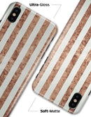 Grungy Mud Puddle Veritcal Stripes - iPhone X Clipit Case