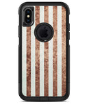 Grungy Mud Puddle Veritcal Stripes - iPhone X OtterBox Case & Skin Kits