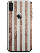 Grungy Mud Puddle Veritcal Stripes - iPhone X Skin-Kit