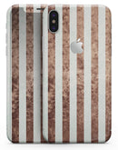 Grungy Mud Puddle Veritcal Stripes - iPhone X Skin-Kit