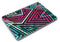 Grungy Neon Triangular Zig Zag Shapes - MacBook Air Skin Kit