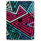 Grungy Neon Triangular Zig Zag Shapes - Full Body Skin Decal for the Apple iPad Pro 12.9", 11", 10.5", 9.7", Air or Mini (All Models Available)