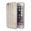 Grungy Neutral Vertical Stripes iPhone 6/6s or 6/6s Plus 2-Piece Hybrid INK-Fuzed Case