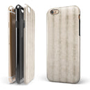 Grungy Neutral Vertical Stripes iPhone 6/6s or 6/6s Plus 2-Piece Hybrid INK-Fuzed Case