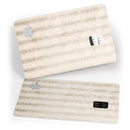 Grungy Neutral Vertical Stripes - Premium Protective Decal Skin-Kit for the Apple Credit Card
