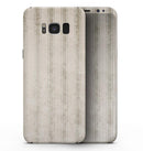 Grungy Neutral Vertical Stripes - Samsung Galaxy S8 Full-Body Skin Kit