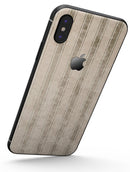 Grungy Neutral Vertical Stripes - iPhone X Skin-Kit