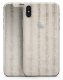 Grungy Neutral Vertical Stripes - iPhone X Skin-Kit