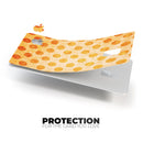 Grungy Orange Polka Dots Over Muted Coral - Premium Protective Decal Skin-Kit for the Apple Credit Card