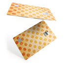 Grungy Orange Polka Dots Over Muted Coral - Premium Protective Decal Skin-Kit for the Apple Credit Card