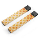 Grungy Orange Polka Dots Over Muted Coral - Premium Decal Protective Skin-Wrap Sticker compatible with the Juul Labs vaping device