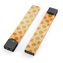 Grungy Orange Polka Dots Over Muted Coral - Premium Decal Protective Skin-Wrap Sticker compatible with the Juul Labs vaping device