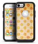Grungy Orange Polka Dots Over Muted Coral - iPhone 7 or 8 OtterBox Case & Skin Kits