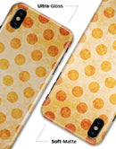 Grungy Orange Polka Dots Over Muted Coral - iPhone X Clipit Case