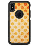 Grungy Orange Polka Dots Over Muted Coral - iPhone X OtterBox Case & Skin Kits