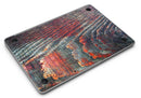Grungy Orange and Teal Dyed Wood Surface - MacBook Air Skin Kit