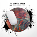 Grungy Orange and Teal Dyed Wood Surface// WaterProof Rubber Foam Backed Anti-Slip Mouse Pad for Home Work Office or Gaming Computer Desk