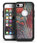 Grungy Orange and Teal Dyed Wood Surface - iPhone 7 or 8 OtterBox Case & Skin Kits