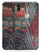 Grungy Orange and Teal Dyed Wood Surface - iPhone X Skin-Kit