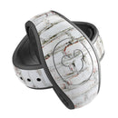 Grungy Red & White Brick Wall - Decal Skin Wrap Kit for the Disney Magic Band
