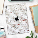 Grungy Red & White Brick Wall - Full Body Skin Decal for the Apple iPad Pro 12.9", 11", 10.5", 9.7", Air or Mini (All Models Available)