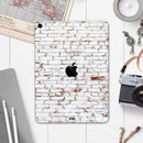 Grungy Red & White Brick Wall - Full Body Skin Decal for the Apple iPad Pro 12.9", 11", 10.5", 9.7", Air or Mini (All Models Available)