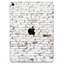 Grungy Red & White Brick Wall - Full Body Skin Decal for the Apple iPad Pro 12.9", 11", 10.5", 9.7", Air or Mini (All Models Available)
