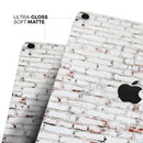 Grungy Red & White Brick Wall - Full Body Skin Decal for the Apple iPad Pro 12.9", 11", 10.5", 9.7", Air or Mini (All Models Available)