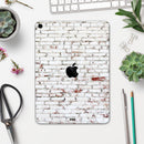 Grungy Red & White Brick Wall - Full Body Skin Decal for the Apple iPad Pro 12.9", 11", 10.5", 9.7", Air or Mini (All Models Available)